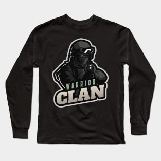 Warrior Clan Emblem for the true Gamers Long Sleeve T-Shirt